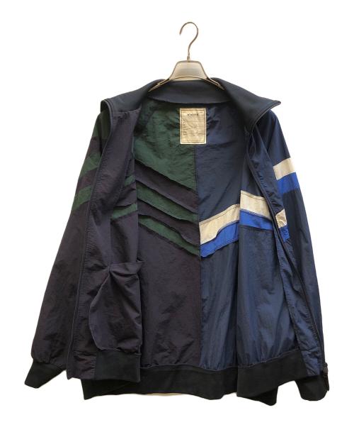 etsinta（エシンタ）etsinta (エシンタ) リメイクナイロンスタンドジャケット ネイビー サイズ:ONEの古着・服飾アイテム