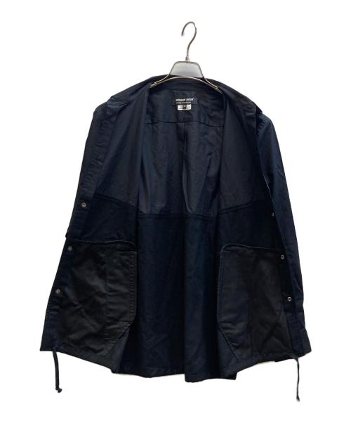 COMME des GARCONS HOMME DEUX（コムデギャルソン オム ドゥ）COMME des GARCONS HOMME DEUX (コムデギャルソン オム ドゥ) 綿ドビー織柄×ウール ナイロンクロス シャツ ブラック サイズ:Mの古着・服飾アイテム