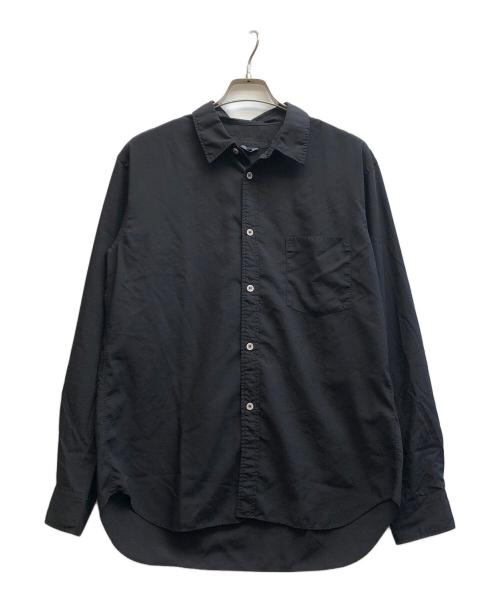COMME des GARCONS HOMME DEUX（コムデギャルソン オム ドゥ）COMME des GARCONS HOMME DEUX (コムデギャルソン オム ドゥ) ポリ縮絨L/Sシャツ ブラック サイズ:Mの古着・服飾アイテム
