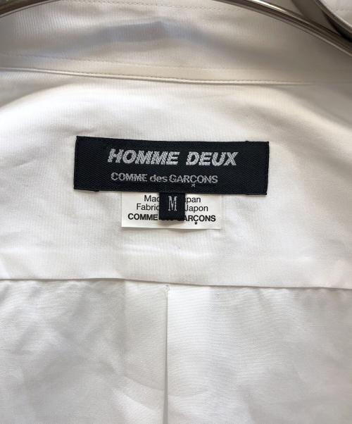 COMME des GARCONS HOMME DEUX（コムデギャルソン オム ドゥ）COMME des GARCONS HOMME DEUX (コムデギャルソン オム ドゥ) 長袖シャツ ホワイト サイズ:Mの古着・服飾アイテム