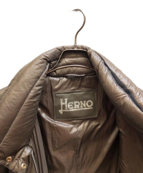 HERNO（ヘルノ）HERNO (ヘルノ) ダウンコート ブラウン サイズ:38の古着・服飾アイテム