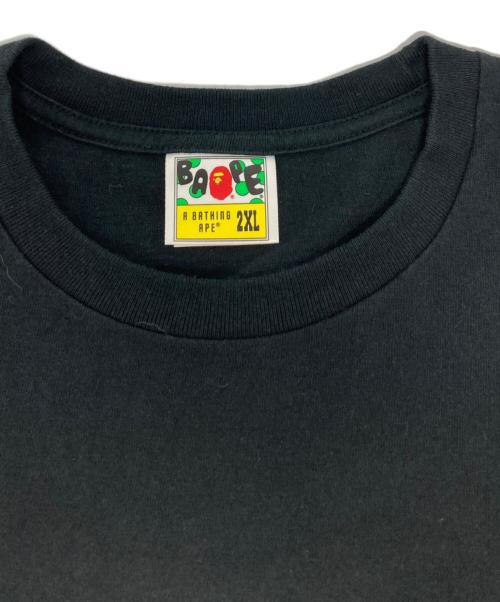 A BATHING APE（アベイシングエイプ）A BATHING APE (アベイシングエイプ) ワンポイントTシャツ/001TEJ801063M ブラック サイズ:2XLの古着・服飾アイテム