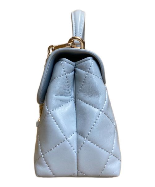 CHARLES & KEITH（チャールズアンドキース）CHARLES & KEITH (チャールズ＆キース) アルヴァ キルトチェーンストラップトップハンドルバッグ ブルーの古着・服飾アイテム