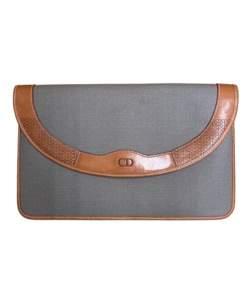 Christian Dior（クリスチャン ディオール）Christian Dior (クリスチャン ディオール) CDロゴセカンドバッグ グレーの古着・服飾アイテム