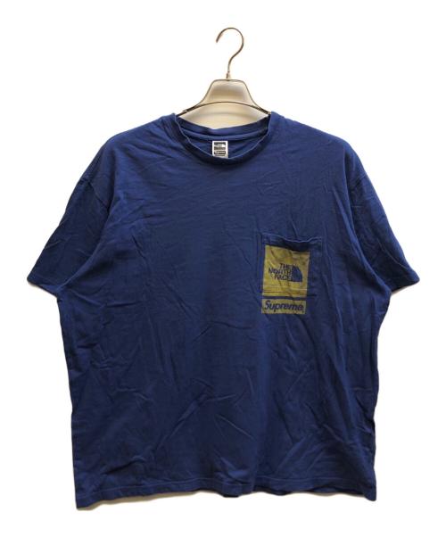 THE NORTH FACE（ザ ノース フェイス）THE NORTH FACE (ザ ノース フェイス) Superme 23SS Printed Pocket Tee / NT02309I ブルー サイズ:XLの古着・服飾アイテム
