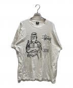 stussyステューシー）の古着「ROUGH and RUGGED CRUIZE STUFF 93」｜ホワイト