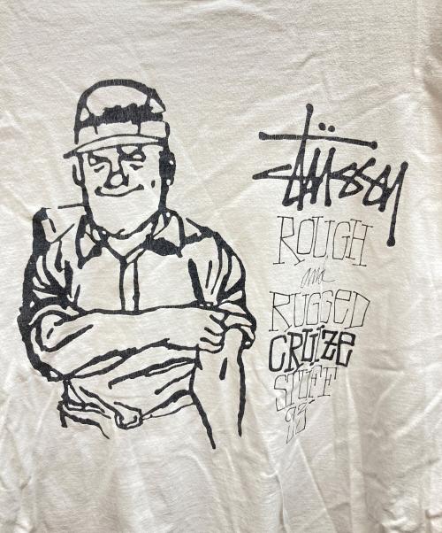 stussy（ステューシー）stussy (ステューシー) ROUGH and RUGGED CRUIZE STUFF 93 ホワイト サイズ:XLの古着・服飾アイテム