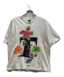 stussy×HECTIC（ステューシー×ヘクティク）の古着「デラステューTシャツ」｜ホワイト