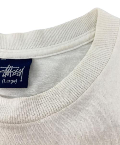 stussy（ステューシー）stussy (ステューシー) HECTIC (ヘクティク) デラステューTシャツ ホワイト サイズ:LARGEの古着・服飾アイテム