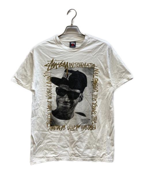 stussy（ステューシー）stussy (ステューシー) プリントTシャツ ホワイト サイズ:Mの古着・服飾アイテム