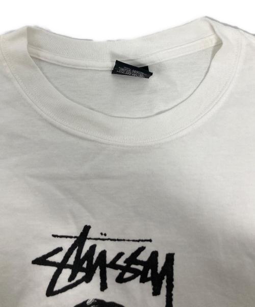 stussy（ステューシー）stussy (ステューシー) Fall 86 プリントTシャツ/25周年記念 ホワイト サイズ:Lの古着・服飾アイテム