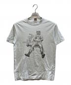 stussyステューシー）の古着「プリントTシャツ/Fly me to the moon」｜ブルー