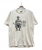 stussyステューシー）の古着「ROUGH AND RUGGED GEARTシャツ」｜ホワイト