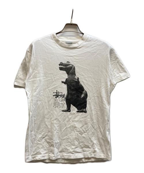 stussy（ステューシー）stussy (ステューシー) BIG and MEATY Tee/90s ホワイト サイズ:Mの古着・服飾アイテム