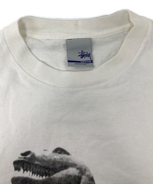 stussy（ステューシー）stussy (ステューシー) BIG and MEATY Tee/90s ホワイト サイズ:Mの古着・服飾アイテム