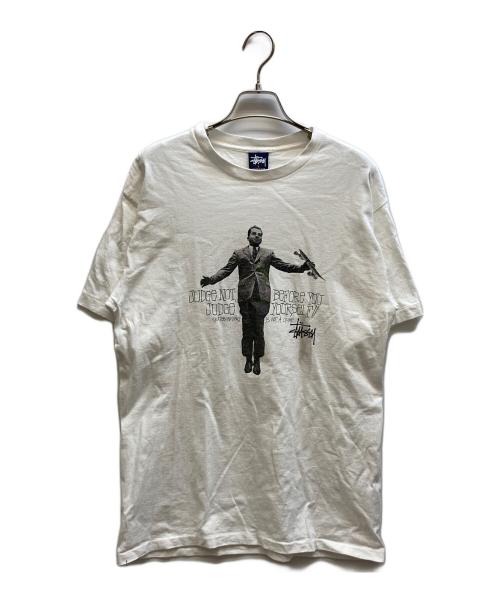 stussy（ステューシー）stussy (ステューシー) フォトTシャツNixon ホワイト サイズ:Lの古着・服飾アイテム