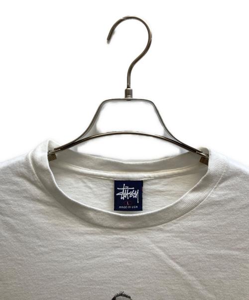 stussy（ステューシー）stussy (ステューシー) フォトTシャツNixon ホワイト サイズ:Lの古着・服飾アイテム