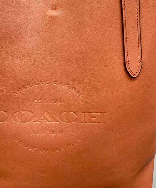 COACH（コーチ）COACH (コーチ) トートバッグ オレンジの古着・服飾アイテム