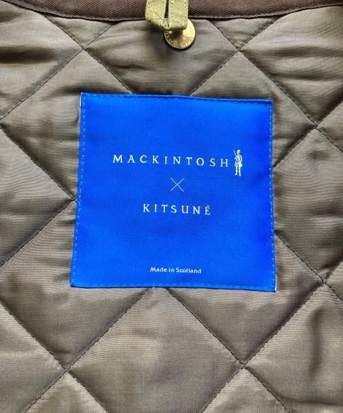 MACKINTOSH（マッキントッシュ）MACKINTOSH (マッキントッシュ) KITSUNE (キツネ) キルティングライナー付 フーデッド ブルゾン グリーン サイズ:38の古着・服飾アイテム