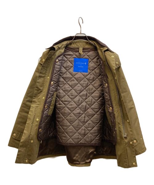 MACKINTOSH（マッキントッシュ）MACKINTOSH (マッキントッシュ) KITSUNE (キツネ) キルティングライナー付 フーデッド ブルゾン グリーン サイズ:38の古着・服飾アイテム