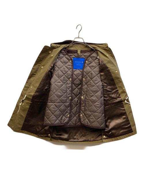 MACKINTOSH（マッキントッシュ）MACKINTOSH (マッキントッシュ) KITSUNE (キツネ) キルティングライナー付 フーデッド ブルゾン グリーン サイズ:38の古着・服飾アイテム