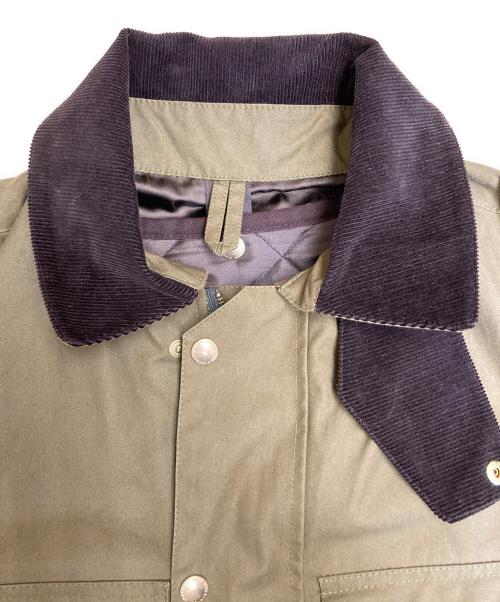 MACKINTOSH（マッキントッシュ）MACKINTOSH (マッキントッシュ) KITSUNE (キツネ) キルティングライナー付 フーデッド ブルゾン グリーン サイズ:38の古着・服飾アイテム