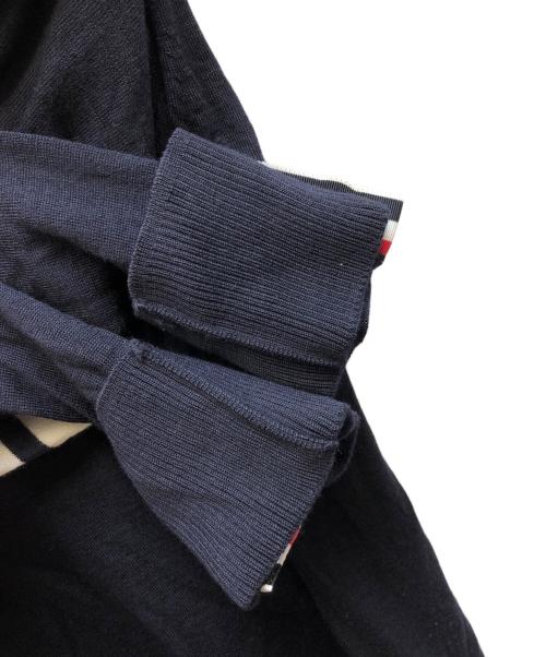 Thom Browne（トムブラウン）Thom Browne (トムブラウン) メリノウール4BARクルーネックニット ネイビー サイズ:1の古着・服飾アイテム