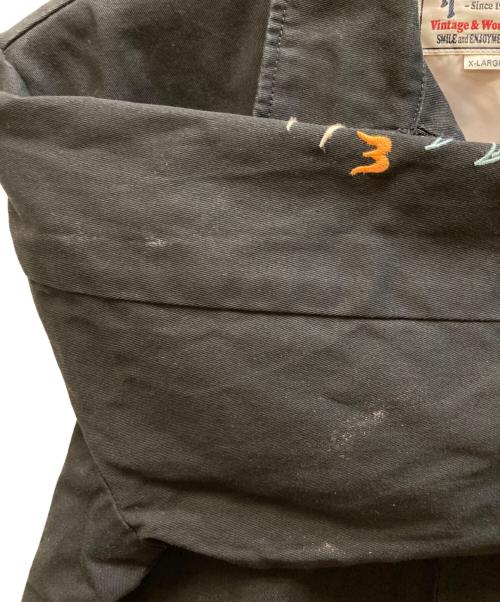 HOUSTON（ヒューストン）HOUSTON (ヒューストン) ベトナムジャケット ブラック サイズ:XLの古着・服飾アイテム