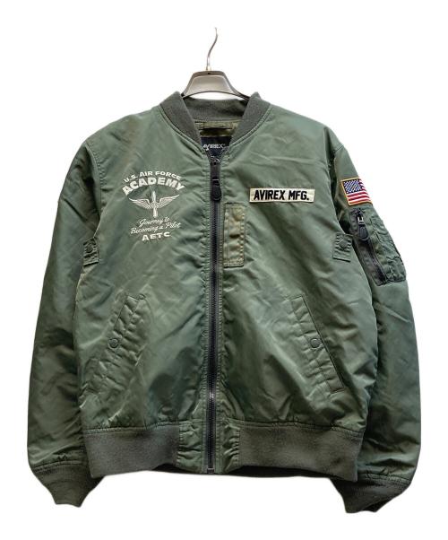 AVIREX（アヴィレックス）AVIREX (アヴィレックス) ライト MA-1 フライングカデット グリーン サイズ:2XLの古着・服飾アイテム