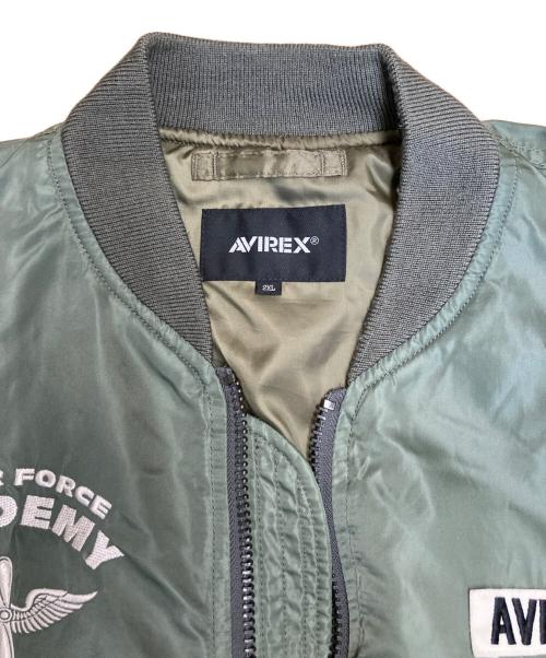 AVIREX（アヴィレックス）AVIREX (アヴィレックス) ライト MA-1 フライングカデット グリーン サイズ:2XLの古着・服飾アイテム