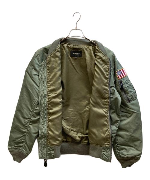 AVIREX（アヴィレックス）AVIREX (アヴィレックス) ライト MA-1 フライングカデット グリーン サイズ:2XLの古着・服飾アイテム