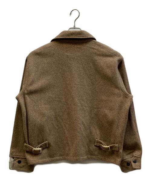 MELTON（メルトン）melton (メルトン) ウールスポーツジャケット ブラウン サイズ:Lの古着・服飾アイテム