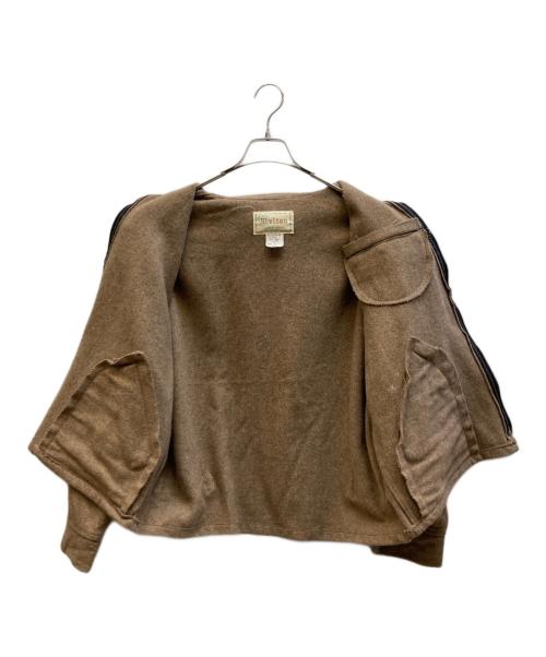 MELTON（メルトン）melton (メルトン) ウールスポーツジャケット ブラウン サイズ:Lの古着・服飾アイテム