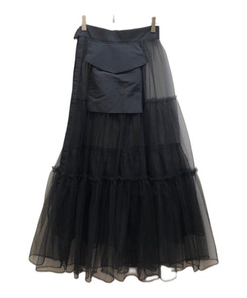 MAISON SPECIAL（メゾンスペシャル）MAISON SPECIAL (メゾンスペシャル) チュールスカート ブラック サイズ:Freeの古着・服飾アイテム