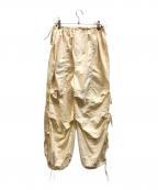 MAISON SPECIALメゾンスペシャル）の古着「サイドリボン2WAYパンツ」｜ホワイト