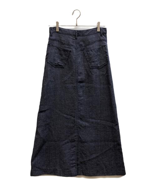 COMME des GARCONS tricot（コムデギャルソントリコ）COMME des GARCONS tricot (コムデギャルソントリコ) ウールリネンスカート ネイビー サイズ:Sの古着・服飾アイテム