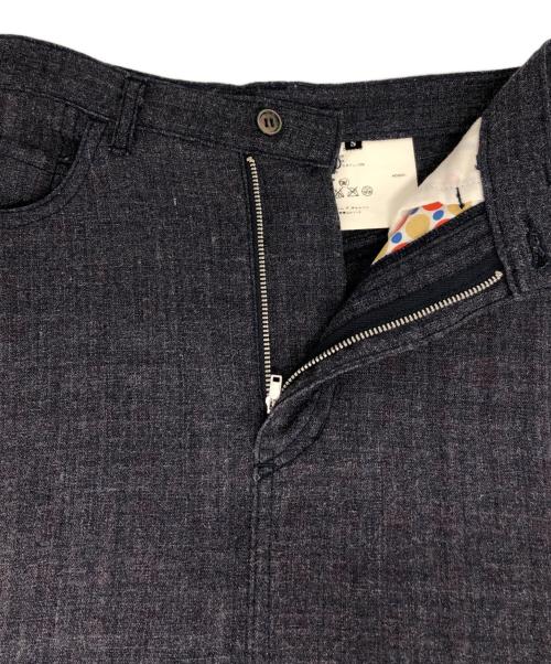 COMME des GARCONS tricot（コムデギャルソントリコ）COMME des GARCONS tricot (コムデギャルソントリコ) ウールリネンスカート ネイビー サイズ:Sの古着・服飾アイテム