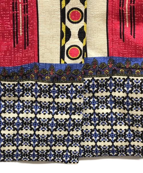 ETRO（エトロ）ETRO (エトロ) 総柄ノーカラーコート イエロー サイズ:40の古着・服飾アイテム