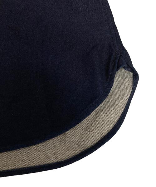 Y's（ワイズ）Y's (ワイズ) フリル襟L/Sシャツ ネイビー サイズ:1の古着・服飾アイテム