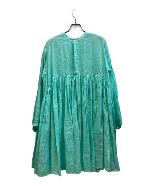 BEARDSLEY（ビアズリー）BEARDSLEY (ビアズリー) リネンギャザーチュニック/bez1041504A0003 グリーン サイズ:Fの古着・服飾アイテム