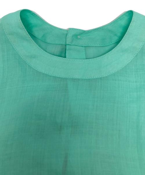 BEARDSLEY（ビアズリー）BEARDSLEY (ビアズリー) リネンギャザーチュニック/bez1041504A0003 グリーン サイズ:Fの古着・服飾アイテム