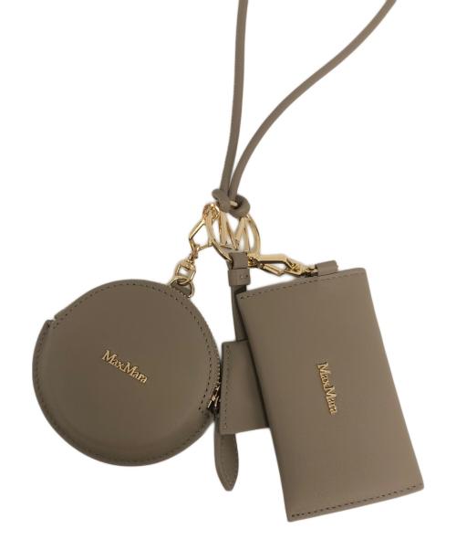 MaxMara（マックスマーラ）MaxMara (マックスマーラ) カーフレザーストラップ ベージュの古着・服飾アイテム