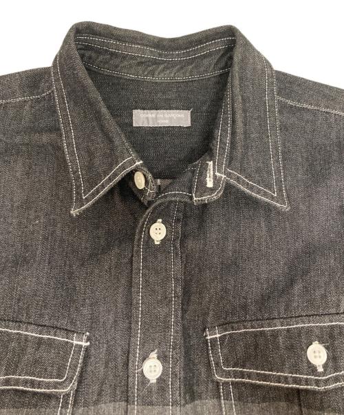 COMME des GARCONS HOMME（コムデギャルソン オム）COMME des GARCONS HOMME (コムデギャルソン オム) バイカラーデニムシャツ ブラック サイズ:-の古着・服飾アイテム