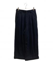 Y's（ワイズ）の古着「ウールワイドパンツ」｜ブラック