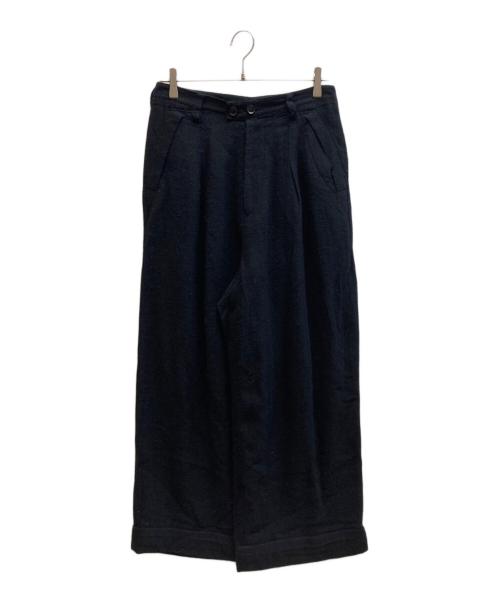 Y's（ワイズ）Y's (ワイズ) ウールワイドパンツ ブラック サイズ:1の古着・服飾アイテム