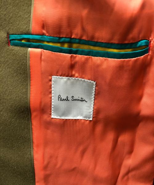 PAUL SMITH（ポールスミス）PAUL SMITH (ポールスミス) BEAVER MELTON SINGLE CHESTER COAT ブラウン サイズ:Sの古着・服飾アイテム