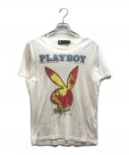 Hysteric Glamour×PLAY BOYヒステリックグラマー×プレイボーイ）の古着「プリントTシャツ」｜ホワイト
