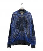 ETROエトロ）の古着「ペイズリー柄スウェットブルゾン」｜ブルー