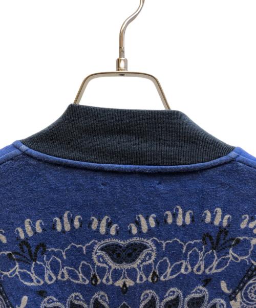 ETRO（エトロ）ETRO (エトロ) ペイズリー柄スウェットブルゾン ブルー サイズ:Mの古着・服飾アイテム