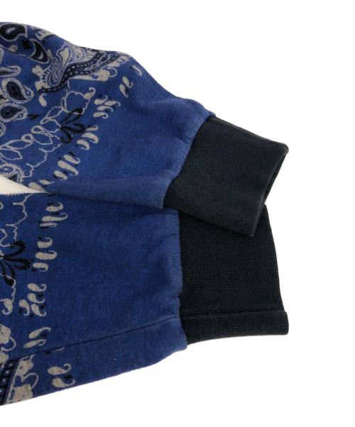 ETRO（エトロ）ETRO (エトロ) ペイズリー柄スウェットブルゾン ブルー サイズ:Mの古着・服飾アイテム